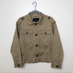 J. Crew Military Style Khaki Jacket M